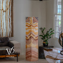 Miami Sunset Onyx Floor Lamp - 59" Tall - (#2)