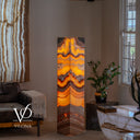 Miami Sunset Onyx Floor Lamp - 59" Tall - (#2)