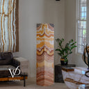 Miami Sunset Onyx Floor Lamp - 59" Tall - (#2)