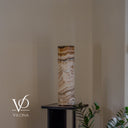 Sahara Onyx Cylinder Table Lamp #1 – 19.75" Tall × 5.5" Diameter
