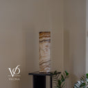 Sahara Onyx Cylinder Table Lamp #1 – 19.75" Tall × 5.5" Diameter