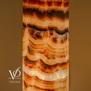 Sahara Onyx Cylinder Table Lamp #1 – 19.75" Tall × 5.5" Diameter