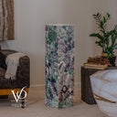 Fluorite Crystal Floor Lamp #5 – 39.5" Tall × 10" × 10"