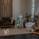 Fluorite Crystal Floor Lamp #5 – 39.5" Tall × 10" × 10"