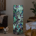 Fluorite Crystal Floor Lamp #5 – 39.5" Tall × 10" × 10"
