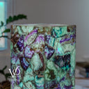 Fluorite Crystal Floor Lamp #5 – 39.5" Tall × 10" × 10"