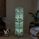 Fluorite Floor Lamp – 49.5" Tall × 10" Square