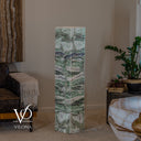 Fluorite Floor Lamp – 49.5" Tall × 10" Square