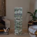 Fluorite Floor Lamp – 49.5" Tall × 10" Square