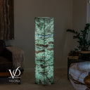 Fluorite Floor Lamp – 49.5" Tall × 10" Square