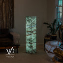 Fluorite Floor Lamp – 49.5" Tall × 10" Square