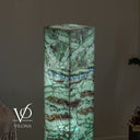 Fluorite Floor Lamp – 49.5" Tall × 10" Square