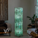 Fluorite Floor Lamp – 59" Tall × 11.75" Square