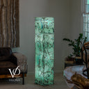 Fluorite Floor Lamp – 59" Tall × 11.75" Square