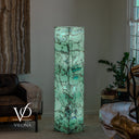 Fluorite Floor Lamp – 59" Tall × 11.75" Square