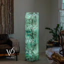 Fluorite Floor Lamp – 59" Tall × 11.75" Square