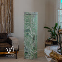 Fluorite Floor Lamp – 59" Tall × 11.75" Square