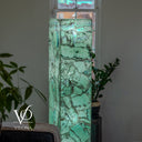 Fluorite Floor Lamp – 59" Tall × 11.75" Square