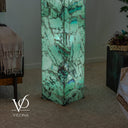 Fluorite Floor Lamp – 59" Tall × 11.75" Square