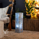 Arctic Onyx Floor Lamp - Small - 27.5"H x 8"W - Square - #4