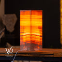 Miami Sunset Onyx Table Lamp – 20″ × 8″ Large Square #1