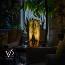 Bamboo Onyx Table Lamp – Dark Edition #1 – 19.75" Tall × 6" Wide