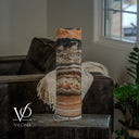 Tangerine Onyx Cylinder Table Lamp — 19.75″