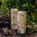 Bamboo Onyx Table Lamp Pair – Light Edition #2 – 19.75" Tall × 6" Wide Each