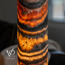 Tangerine Onyx Cylinder Table Lamp — 19.75″