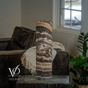 Tangerine Onyx Cylinder Table Lamp #2 — 19.75″