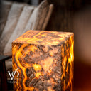 Honeycomb Onyx Floor Lamp -Exotic - Small - 32” H x 12"W - Square - #2