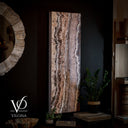 Rosa Onyx Crystal Wall Panel - 19.75" Wide x 59" Tall x 4" Deep (Single #1)