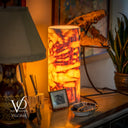 Onyx Table Lamp - Divina Claire 18" Tall, x 8" Diameter (Large #3)