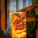 Onyx Table Lamp - Divina Claire 18" Tall, x 8" Diameter (Large #3)