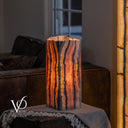Rosa Onyx Live Edge Table Lamp – 16" Tall × 6" Square #2