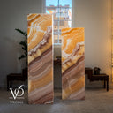 Miami Sunset Onyx Floor Lamp Pair #1