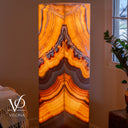 Miami Sunset Onyx Floor Lamp - 51.25" Tall - (#1)
