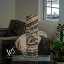 Tangerine Onyx Cylinder Table Lamp #2 — 19.75″