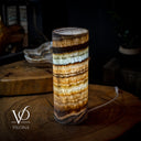 Aqua Onyx Lamp (Exotic Cylinder Table Lamp #24)