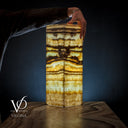 Aqua Onyx Square Table Lamp (Small #64)