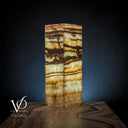 Aqua Onyx Square Table Lamp (Small #64)