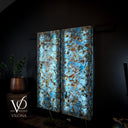 Argentina Blue Onyx Mosaic Wall Panels | Luxury Backlit Stone Wall Art