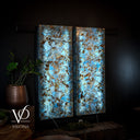 Argentina Blue Onyx Mosaic Wall Panels | Luxury Backlit Stone Wall Art