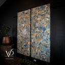 Argentina Blue Onyx Mosaic Wall Panels | Luxury Backlit Stone Wall Art