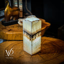 Banded Ice Onyx Lamp (Table Lamp #2)