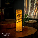 Honeycomb Onyx Lamp (Cylinder Table Lamp #6)
