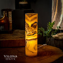 Honeycomb Onyx Lamp (Cylinder Table Lamp #6)