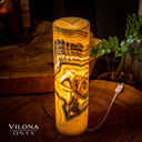 Honeycomb Onyx Lamp (Cylinder Table Lamp #6)
