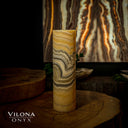 Honeycomb Onyx Lamp (Cylinder Table Lamp #6)