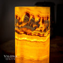 Miami Sunset Onyx Lamp (Cylinder Table Lamp #2)